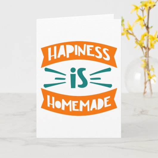 Hapiness is Homemade カード (黄色い花)