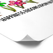 Hapness Blooms From A Within Insrational Motivatio ポスター (角)