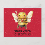 Happ-BEE Christmas Bee ポストカード (正面)