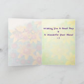 HappBee誕生日5 x 7カード カード (内部)