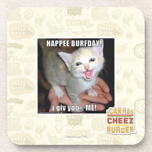 HAPPEE BURFDAY! コースター (正面)