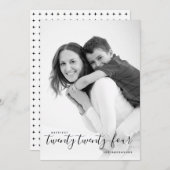 Happest Twenty-four black New Yearの写真 シーズンカード (正面/裏面)