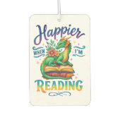 Happier When I'm Reading カーエアーフレッシュナー (正面)