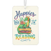 Happier When I'm Reading カーエアーフレッシュナー (裏面)