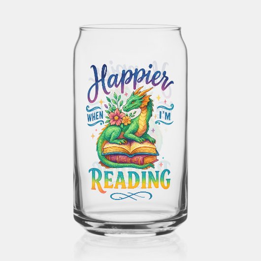 Happier When I'm Reading  ガラス缶 (正面)