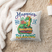 Happier When I'm Reading  クッション (ブランケット)