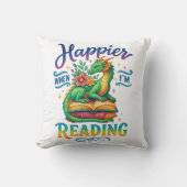 Happier When I'm Reading クッション (正面)
