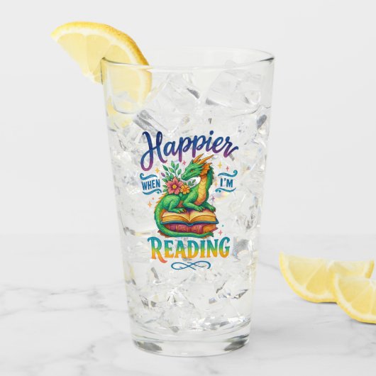 Happier When I'm Reading  タンブラーグラス (アイス正面)