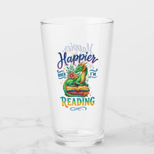Happier When I'm Reading  タンブラーグラス (正面)