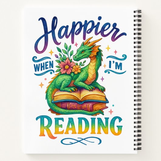 Happier When I'm Reading  ノートブック (裏面)