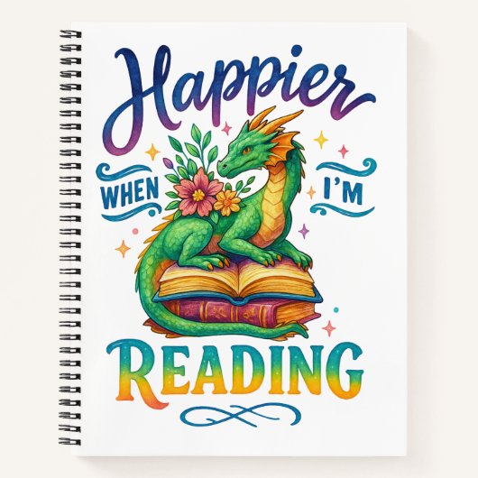 Happier When I'm Reading  ノートブック (正面)