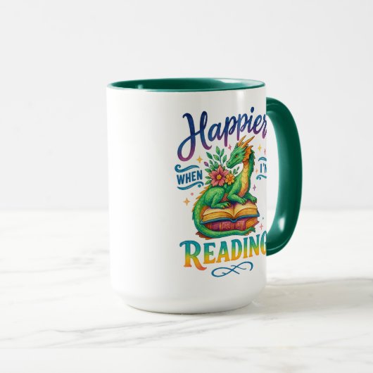 Happier When I'm Reading  マグカップ (正面右)