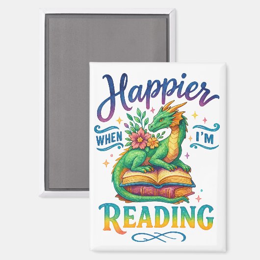 Happier When I'm Reading  マグネット (正面/裏面)