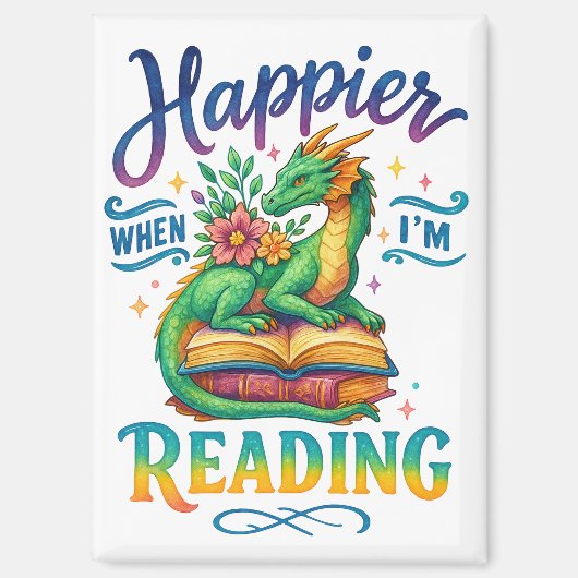 Happier When I'm Reading マグネット (正面)