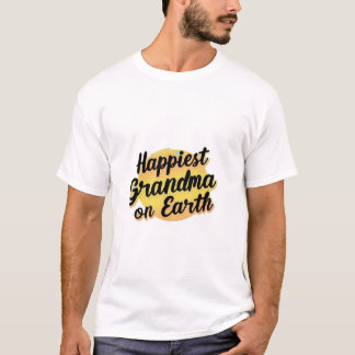 happiest grandma ok earth tシャツ