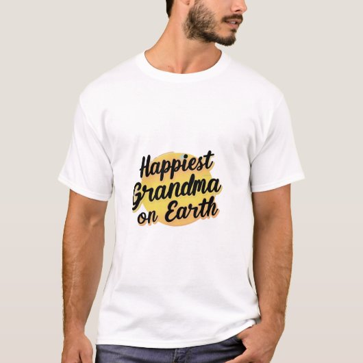 happiest grandma ok earth tシャツ (正面)