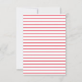 Happiest Holidaysミニマリストフォトカード – 赤 案内状 (裏面)