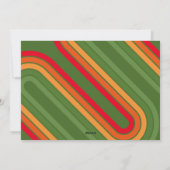 Happiest Holidaysレトロフルフォト – ファンキーストライプ シーズンカード (裏面)