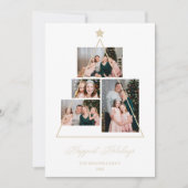 Happiest Holidays Family Christmas Tree 4 Photos (正面)