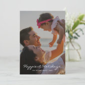 Happiest Holidays Joyful Family Christmas Card シーズンカード (スタンド正面)