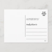 Happiest Holidays Modern Full Photo - White Script シーズンポストカード (裏面)