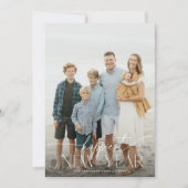 Happiest New Year Elegant Holiday Photo Card シーズンカード (正面)