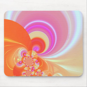Happiliciousのオレンジのmousepad マウスパッド