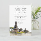 Happily Ever After Bali Wedding 招待状 (スタンド正面)
