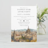 Happily Ever After Barcelona Wedding 招待状 (スタンド正面)