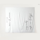 Happily Ever After Begins Here Wedding Backdrop  タペストリー (正面(横))