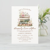 Happily Ever After Book Bridal Shower Invitation 招待状 (スタンド正面)