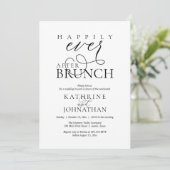 Happily Ever After Brunch Post Wedding Elopement 招待状 (スタンド正面)