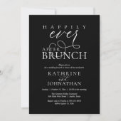 Happily Ever After Brunch Post Wedding Elopement 招待状 (正面)
