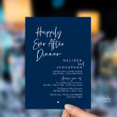 Happily Ever After Dinner Modern Wedding Party 招待状