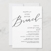 Happily Ever After Dinner Wedding Reception Dinner 招待状 (正面)