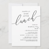 Happily Ever After Dinner Wedding Reception Dinner 招待状 (正面)