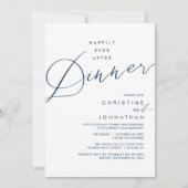 Happily Ever After Dinner Wedding Reception Dinner 招待状 (正面)