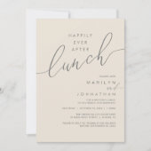 Happily Ever After Dinner Wedding Reception Dinner 招待状 (正面)