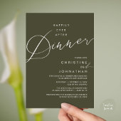 Happily Ever After Dinner Wedding Reception Dinner 招待状