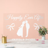 Happily Ever After Editable Wedding Welcome アクリルサイン (ウェディング)