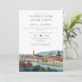Happily Ever After Florence Italy Wedding 招待状 (スタンド正面)