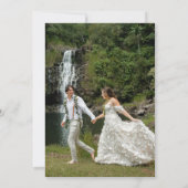 Happily Ever After Forest Lights Wedding Photo 招待状 (裏面)