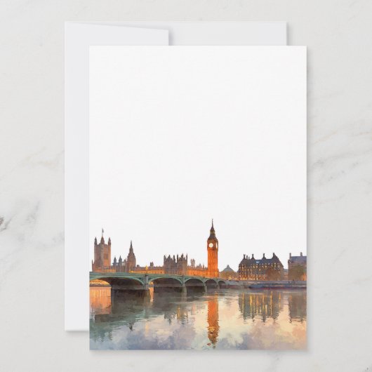 Happily Ever After London Wedding 招待状 (裏面)