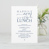Happily Ever After Lunch Modern Wedding Elopement 招待状 (スタンド正面)
