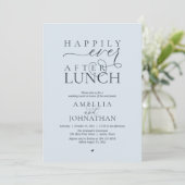 Happily Ever After Lunch Modern Wedding Elopement 招待状 (スタンド正面)