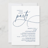 Happily Ever After Modern Elegant Wedding Dinner 招待状 (正面)