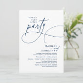 Happily Ever After Modern Elegant Wedding Dinner 招待状 (スタンド正面)