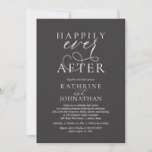 Happily Ever After, Modern Wedding Reception 招待状 (正面)
