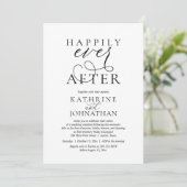 Happily Ever After, Modern Wedding Reception 招待状 (スタンド正面)