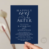 Happily Ever After, Modern Wedding Reception 招待状